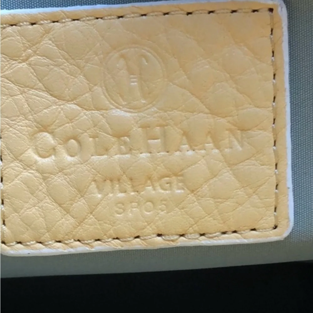 Cole Haan yellow village satchel bag